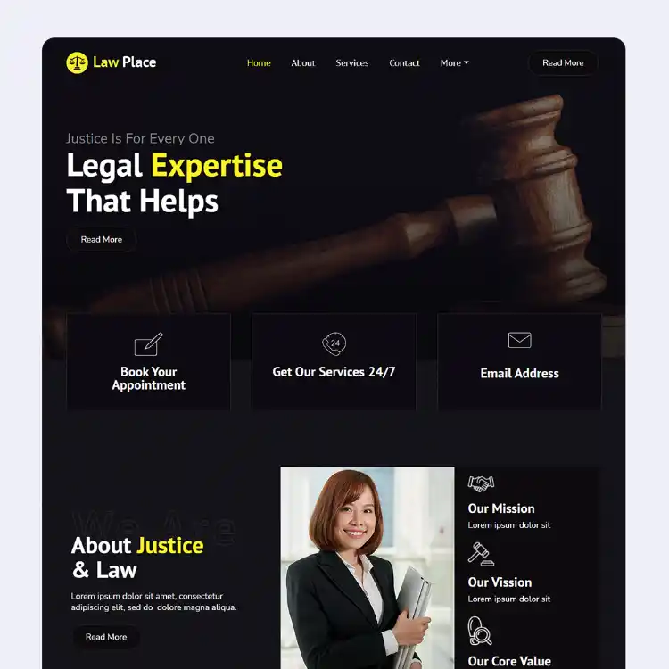 LawPlace elementor template kit